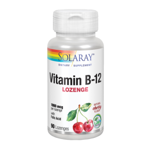 Vitamina B12 + Ácido fólico 1.000 mcg · Solaray · 90 comprimidos