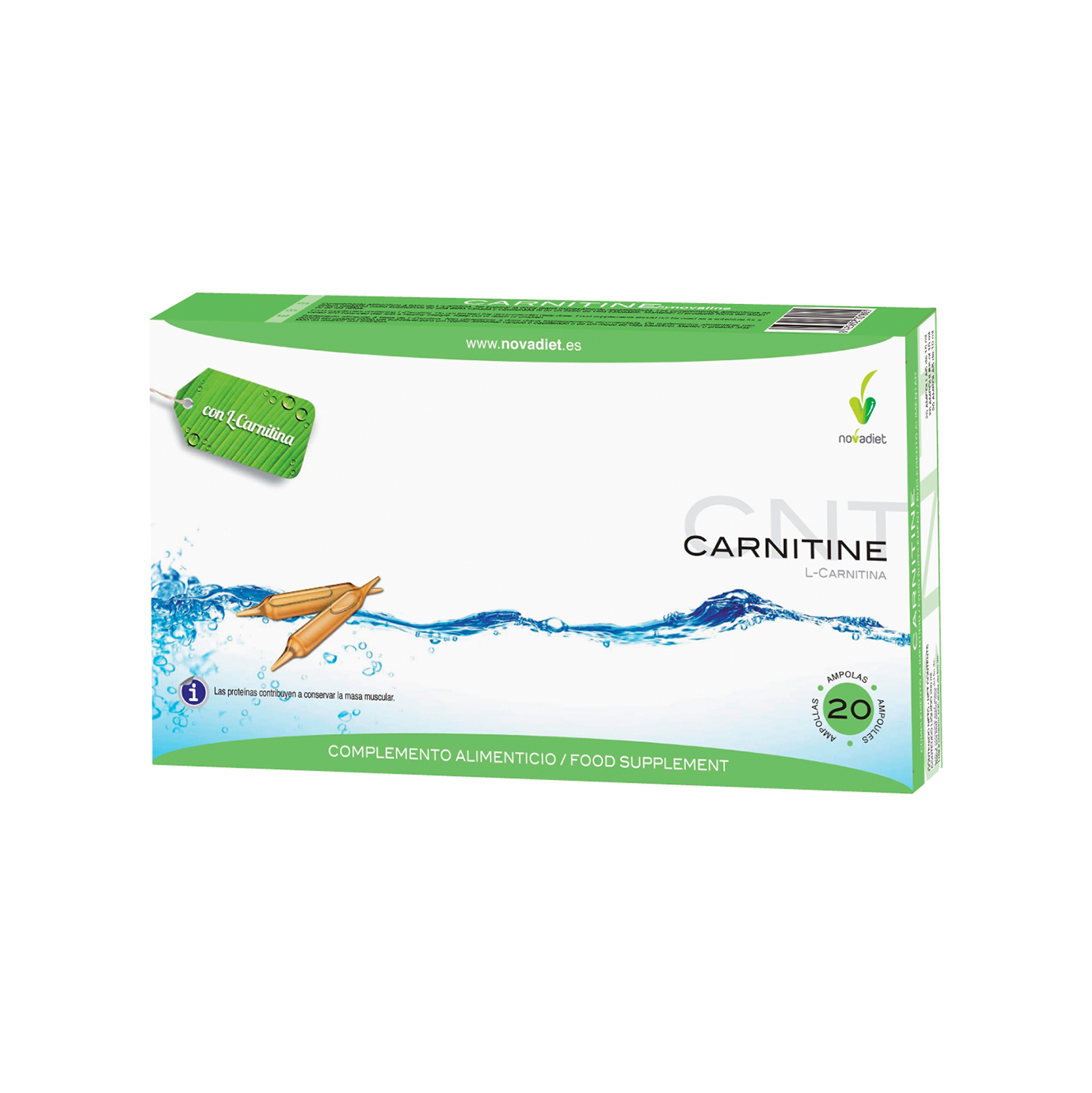 L-Carnitina Novadiet 20 ampollas